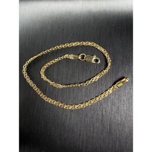 Jewelry Solid 10k Yellow Italian Gold Fígaro Bracelet 7.5” 2.13mm Made In Italy